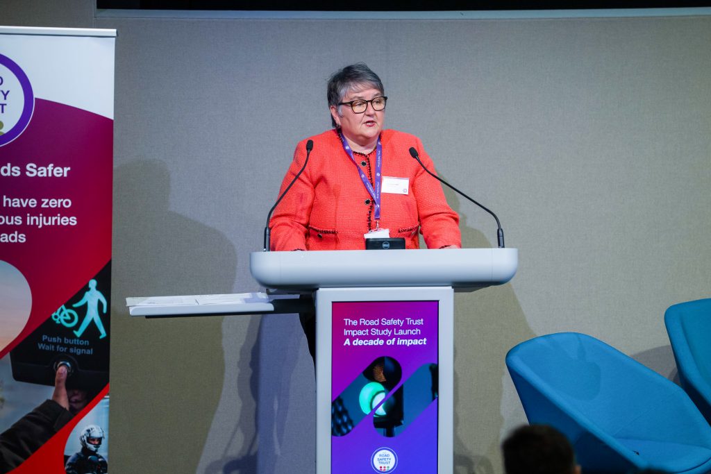 Ruth Purdie OBE opens The Road Safety Trust's Impact Study launch event