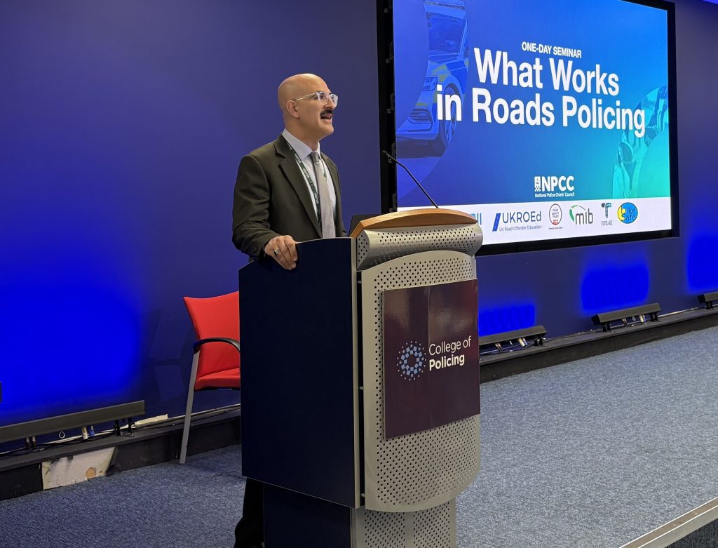 Paul Steinberg presents at the What Works in Roads Policing seminar