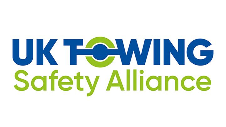 Coloured UK Towing Safety Alliance Logo on white background